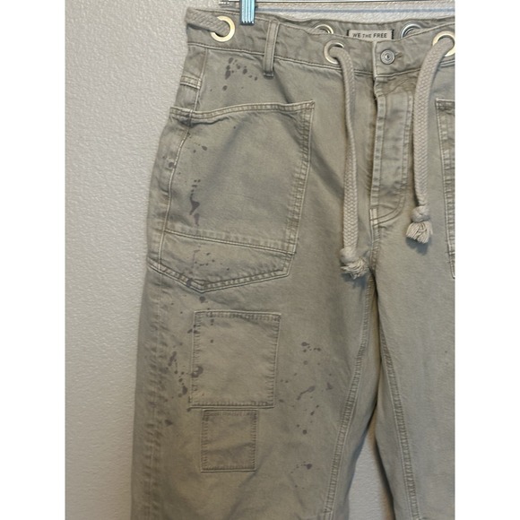NEW FREE PEOPLE We The Free MOXIE LOW SLUNG PULL ON BARREL JETTY SIZE 29 - Picture 5 of 10